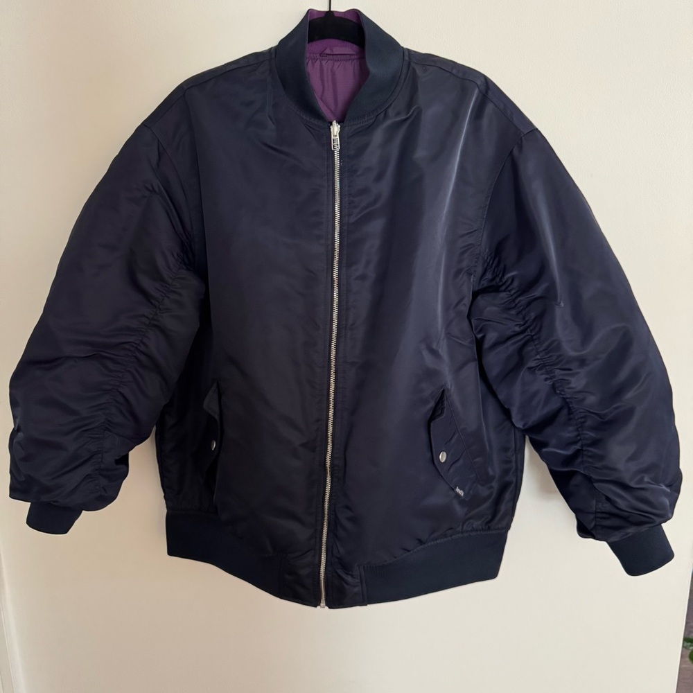LEVI’S Navy/Purple Reversible Bomber Jacket